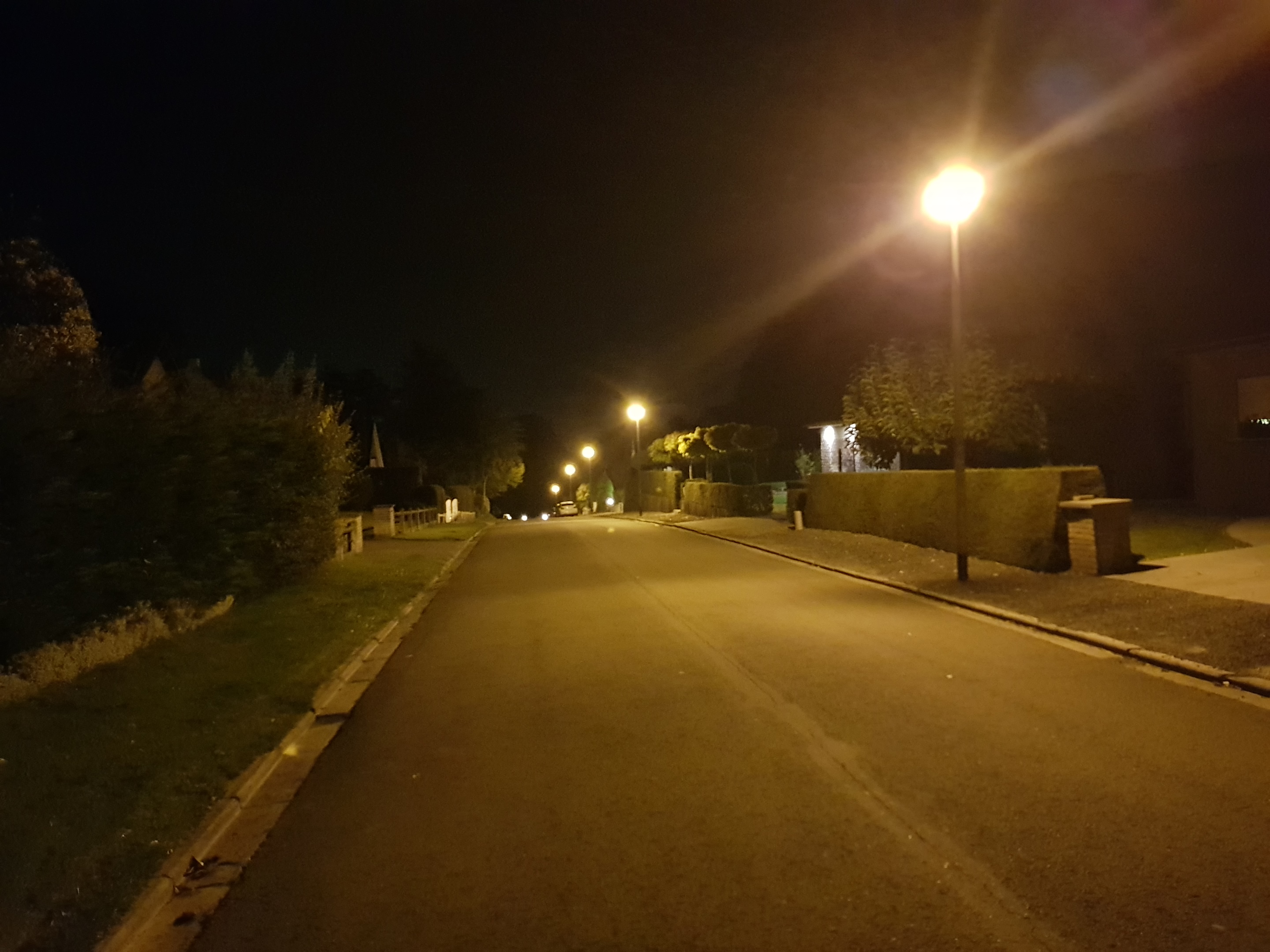 The streets at night